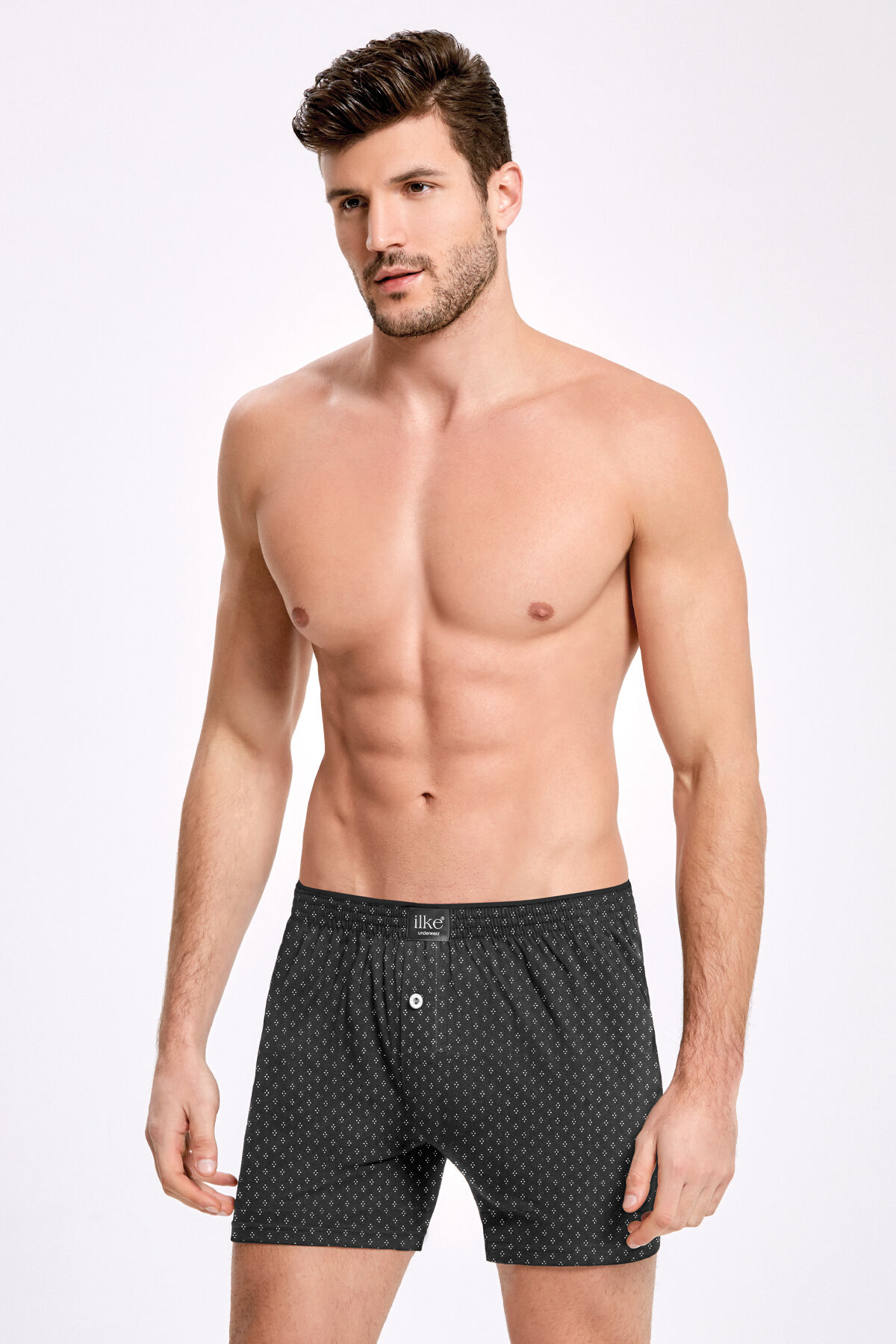 %100 PAMUK DESENLİ HAVLU BEL BOXER - 1