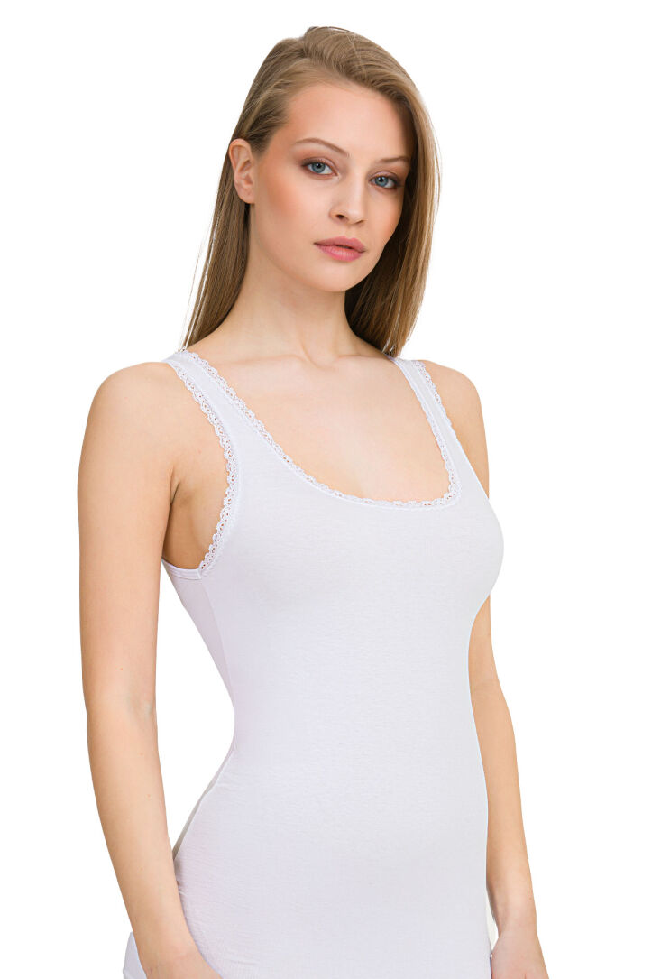 DANTELLİ GENİŞ ASKILI ATLET - 7