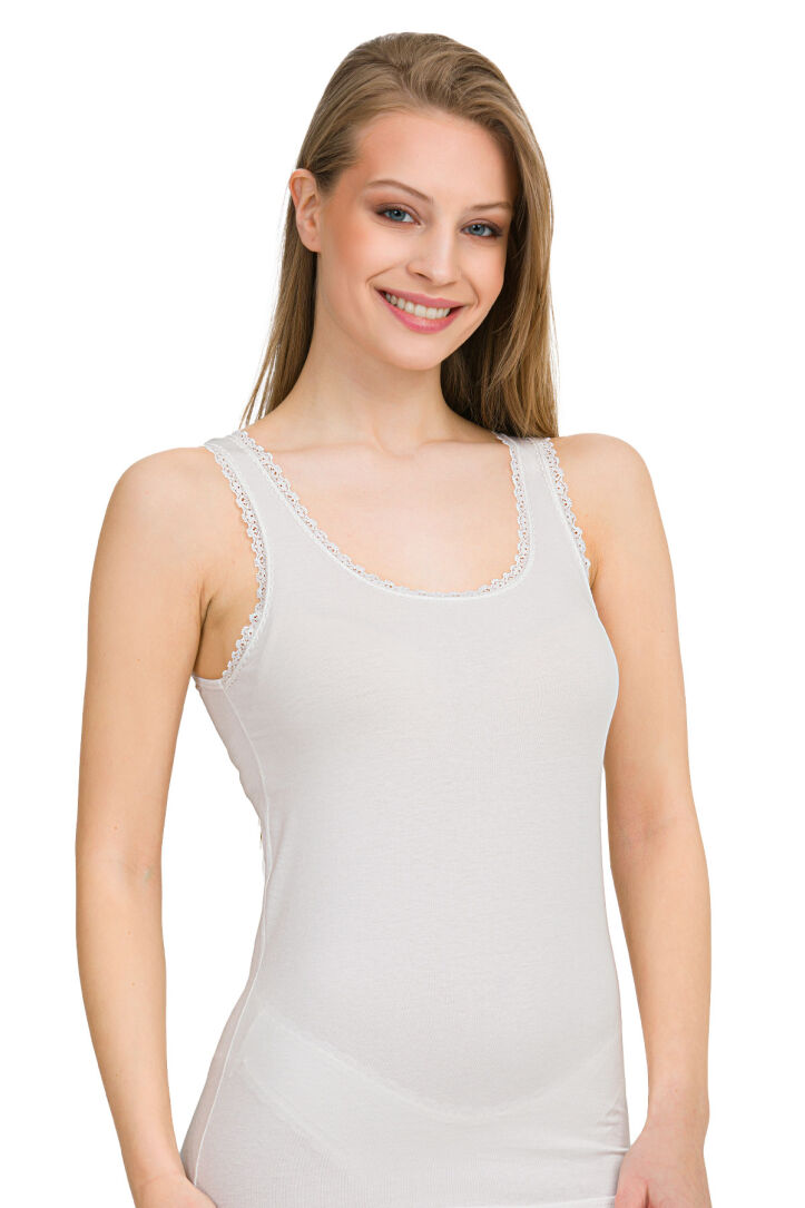 DANTELLİ GENİŞ ASKILI ATLET - 9