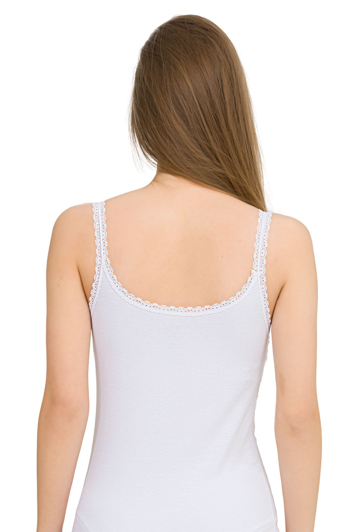 DANTELLİ İNCE ASKILI ATLET - 12